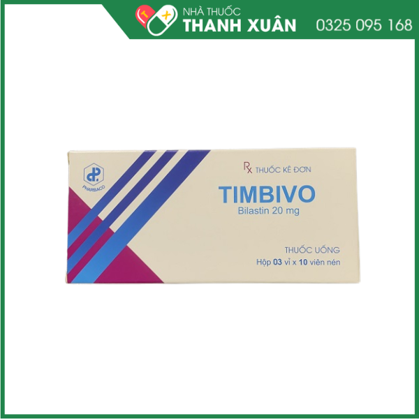 Timbivo điều trị viêm mũi dị ứng, mề đay