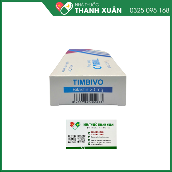 Timbivo điều trị viêm mũi dị ứng, mề đay
