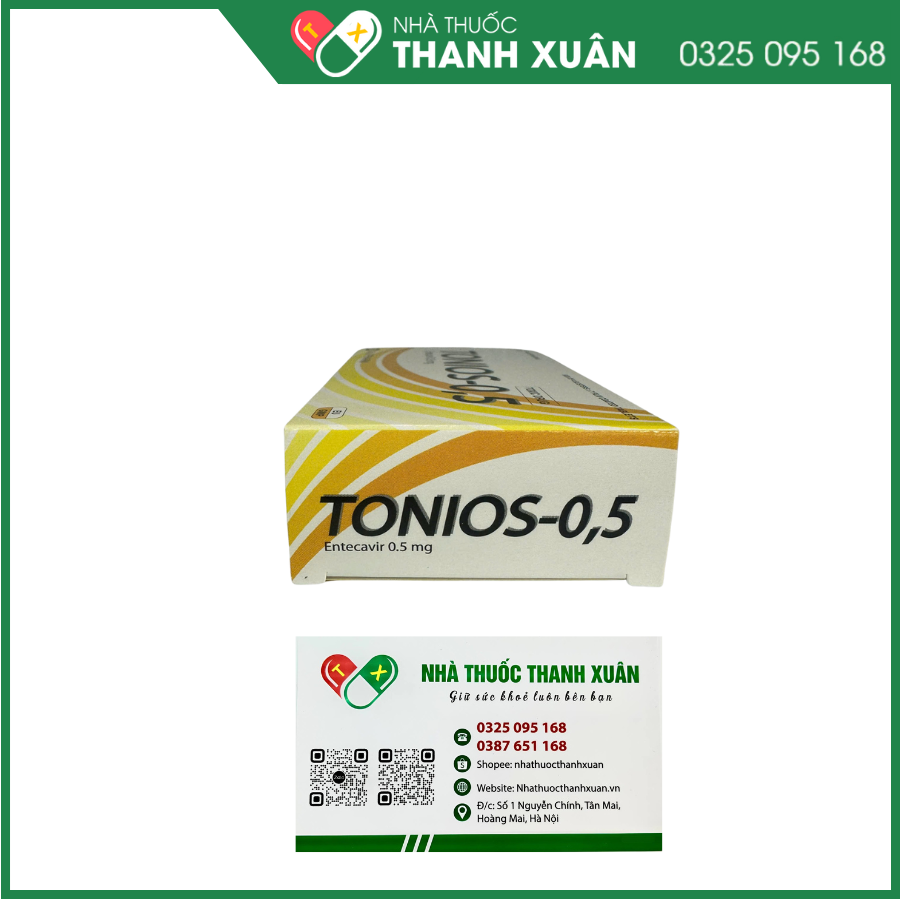 Thuốc Tonios-0.5 điều trị viêm gan B mạn