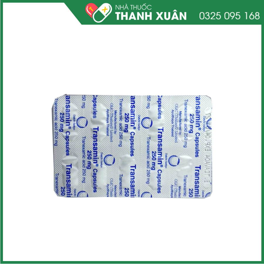Transamin điều trị chảy máu do tăng tiêu fibrin