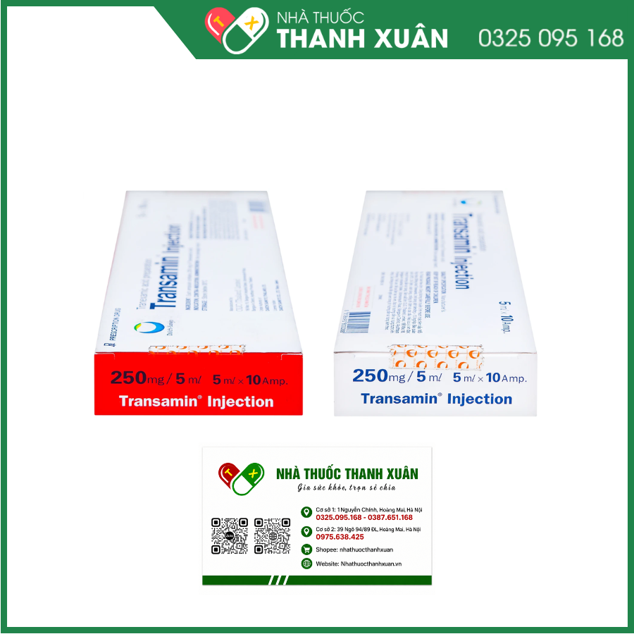 Dung dịch tiêm Transamin Injection 250mg/5ml