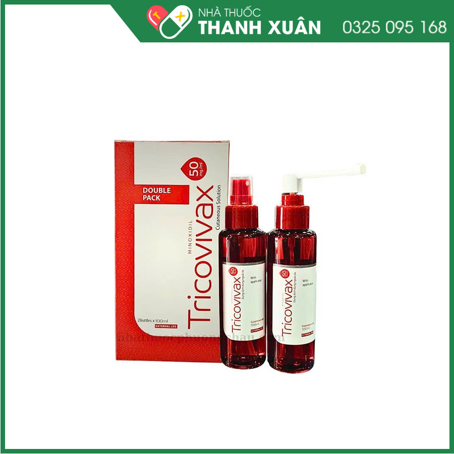 Tricovivax thuốc kích thích sự mọc tóc, điều trị hói đầu