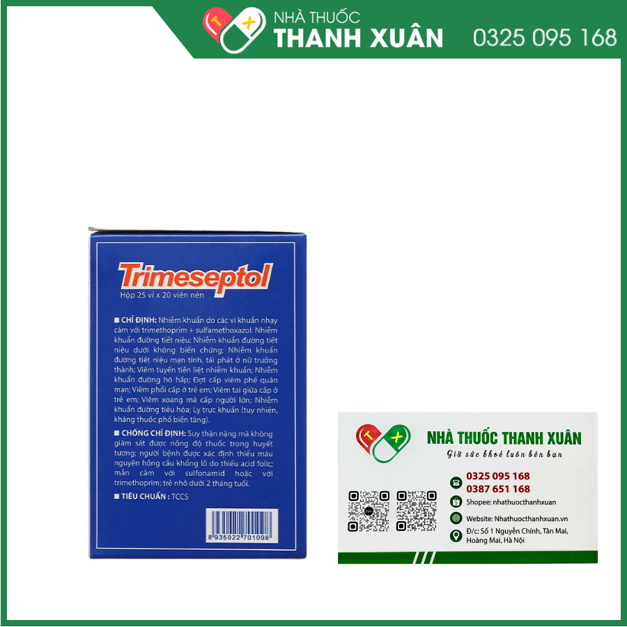 Trimeseptol trị nhiễm khuẩn đường tiết niệu
