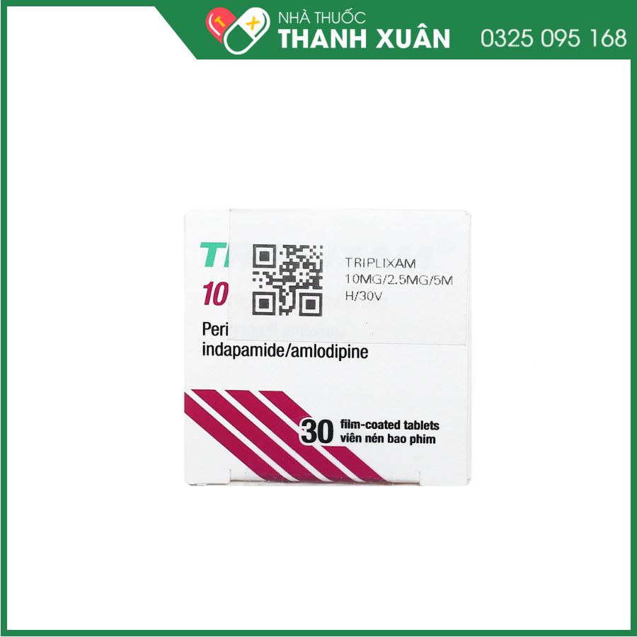 Triplixam 10mg/2.5mg/5mg trị tăng huyết áp