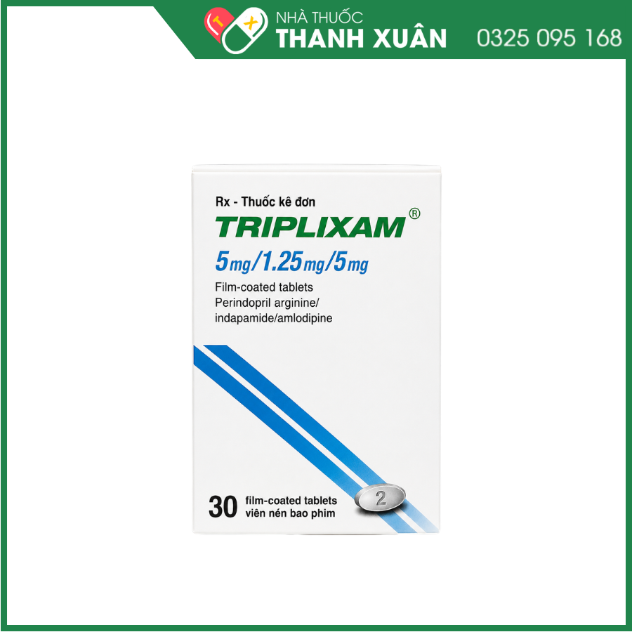 Thuốc Triplixam 5mg/1.25mg/5mg Servier điều trị tăng huyết áp