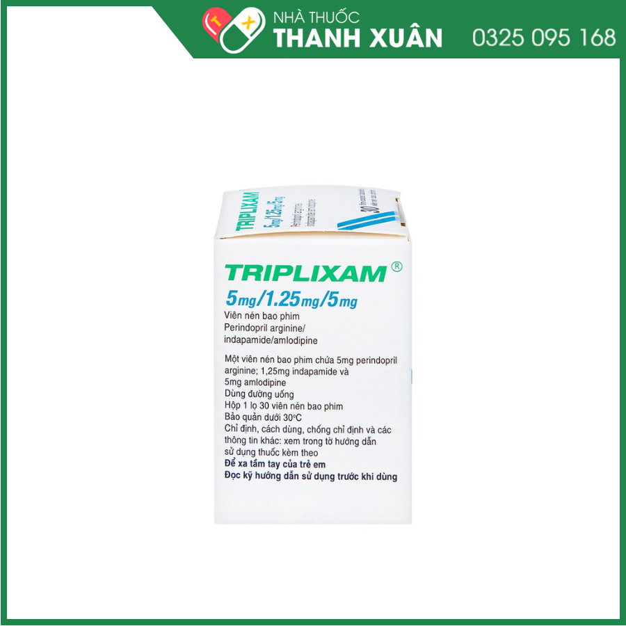 Thuốc Triplixam 5mg/1.25mg/5mg Servier điều trị tăng huyết áp