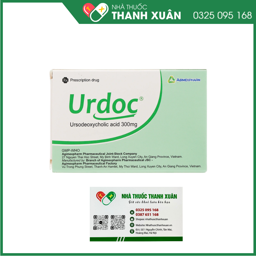 Urdoc 300mg hỗ trợ trị bệnh lý về gan mật