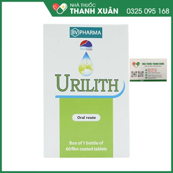 Urilith - Điều trị sỏi thận, sỏi đường tiết niệu, sỏi mật