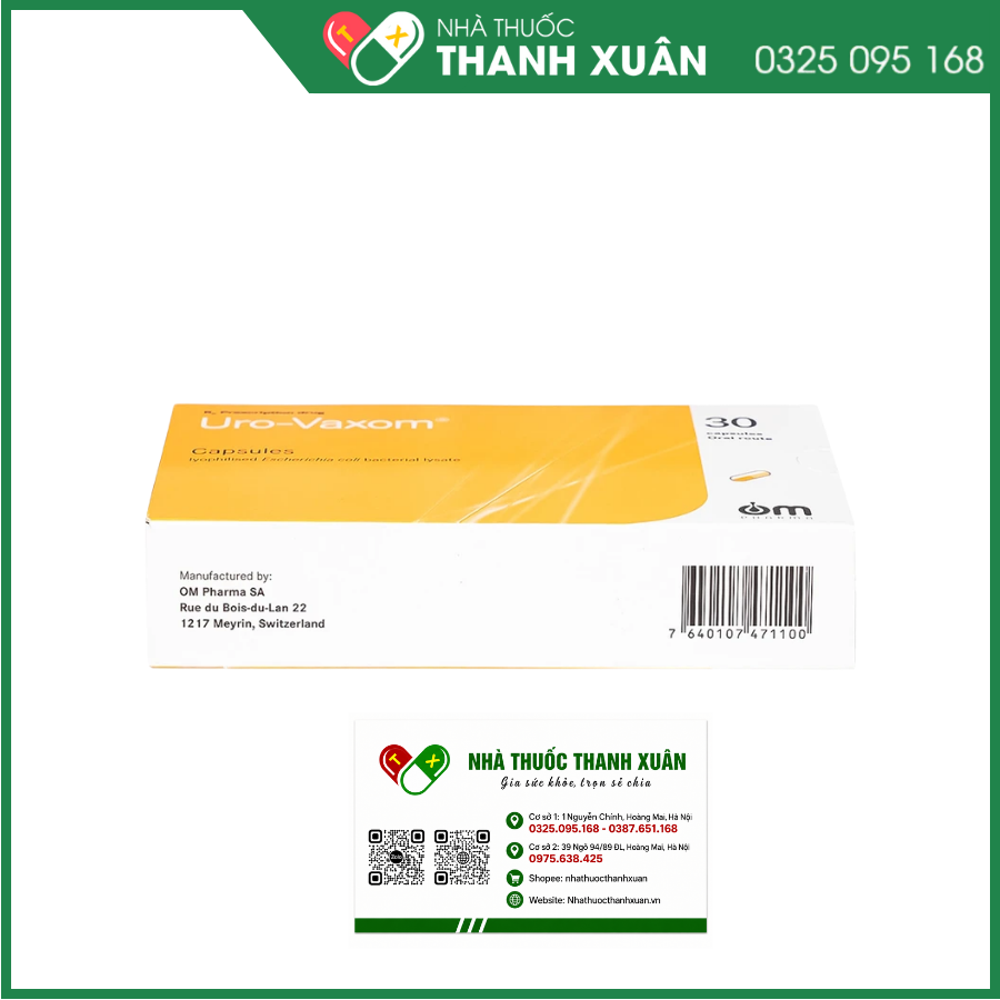 Uro-Vaxom điều trị tăng cường miễn dịch do nhiễm khuẩn đường tiết niệu