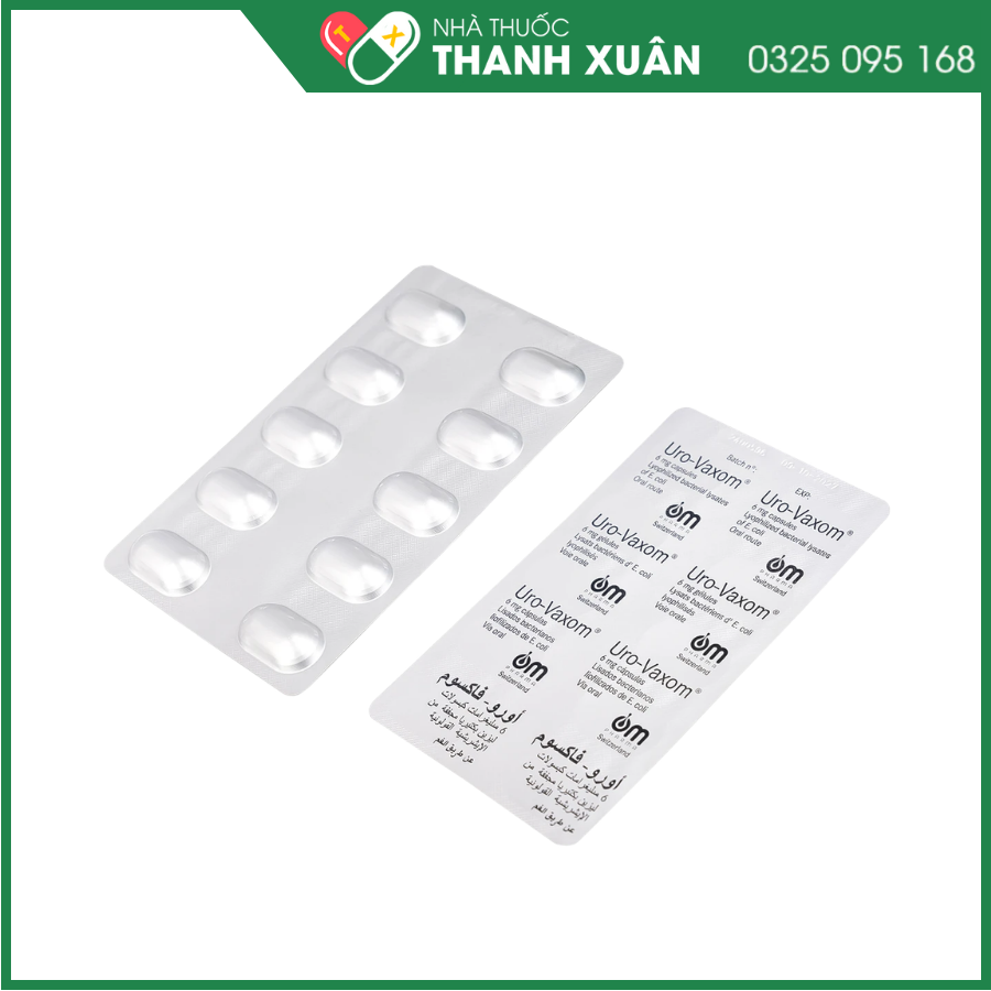 Uro-Vaxom điều trị tăng cường miễn dịch do nhiễm khuẩn đường tiết niệu