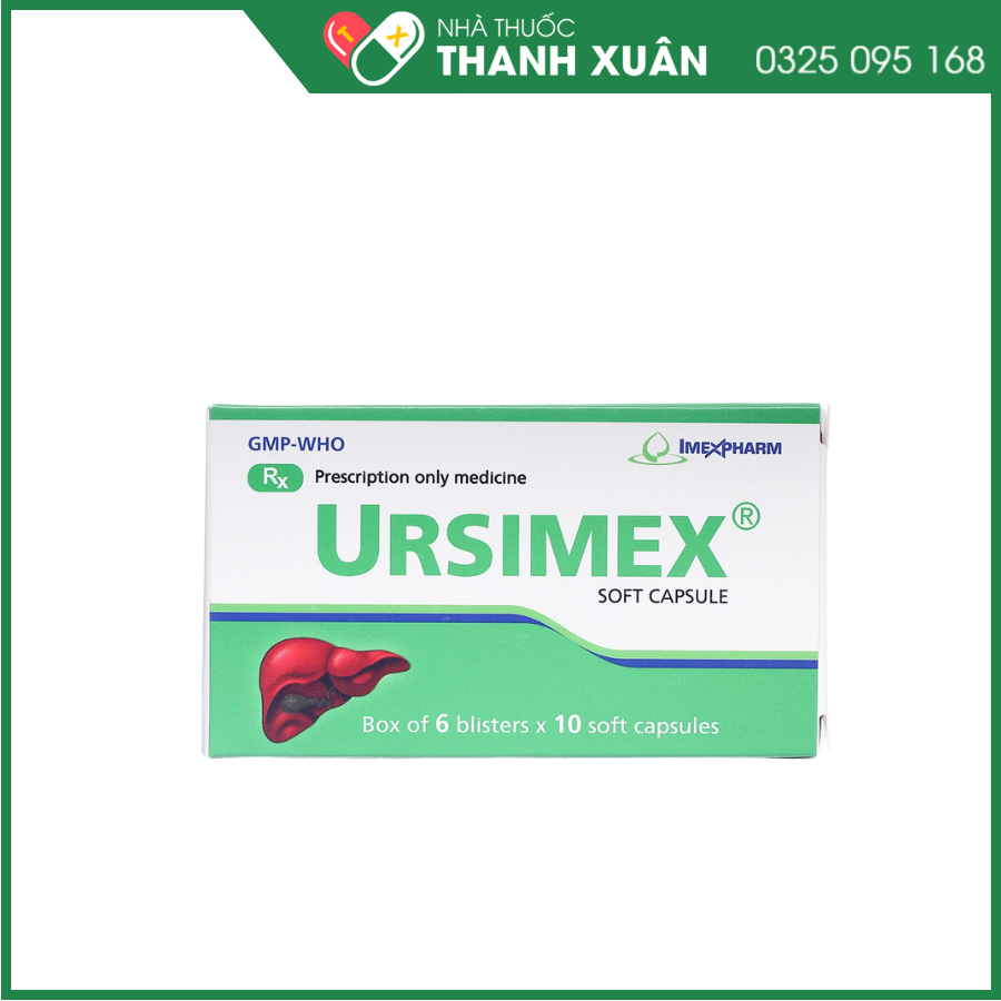 Viên nang Ursimex hỗ trợ cải thiện chức năng gan