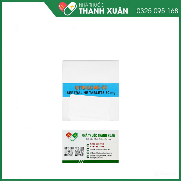 Utralene-50 điều trị trầm cảm (10 vỉ x 10 viên)