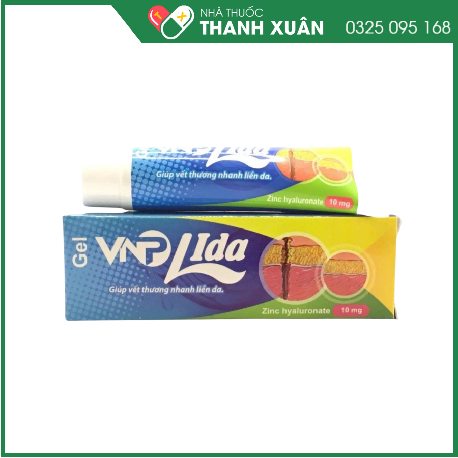Gel VNP Lida làm lành vết thương, vết loét tỳ đè, loét do tiểu đường