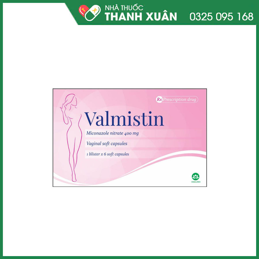 Valmistin thuốc đặt điều trị nhiễm nấm âm hộ âm đạo