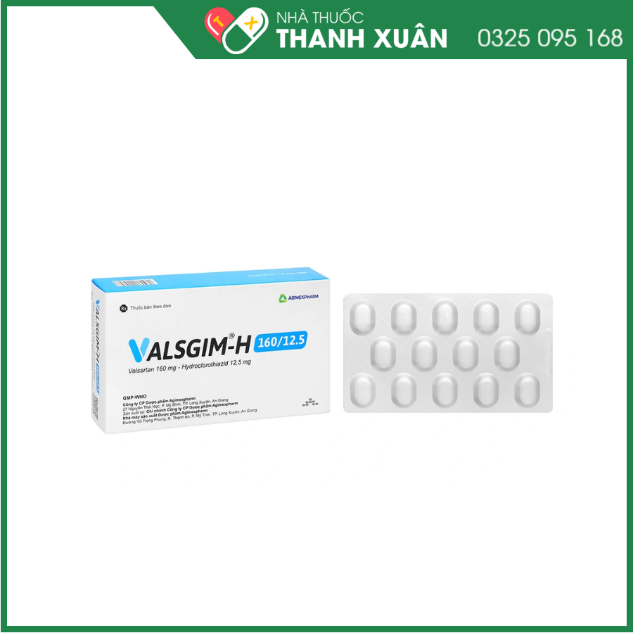 Valsgim-H 160/12.5 điều trị bệnh tăng huyết áp