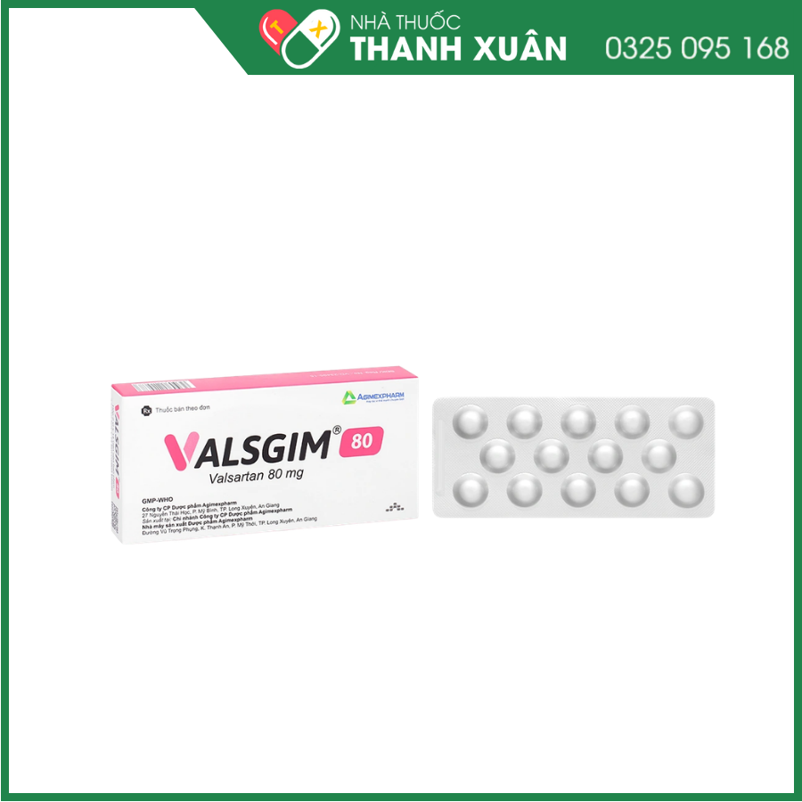 Valsgim 80 trị tăng huyết áp, suy tim