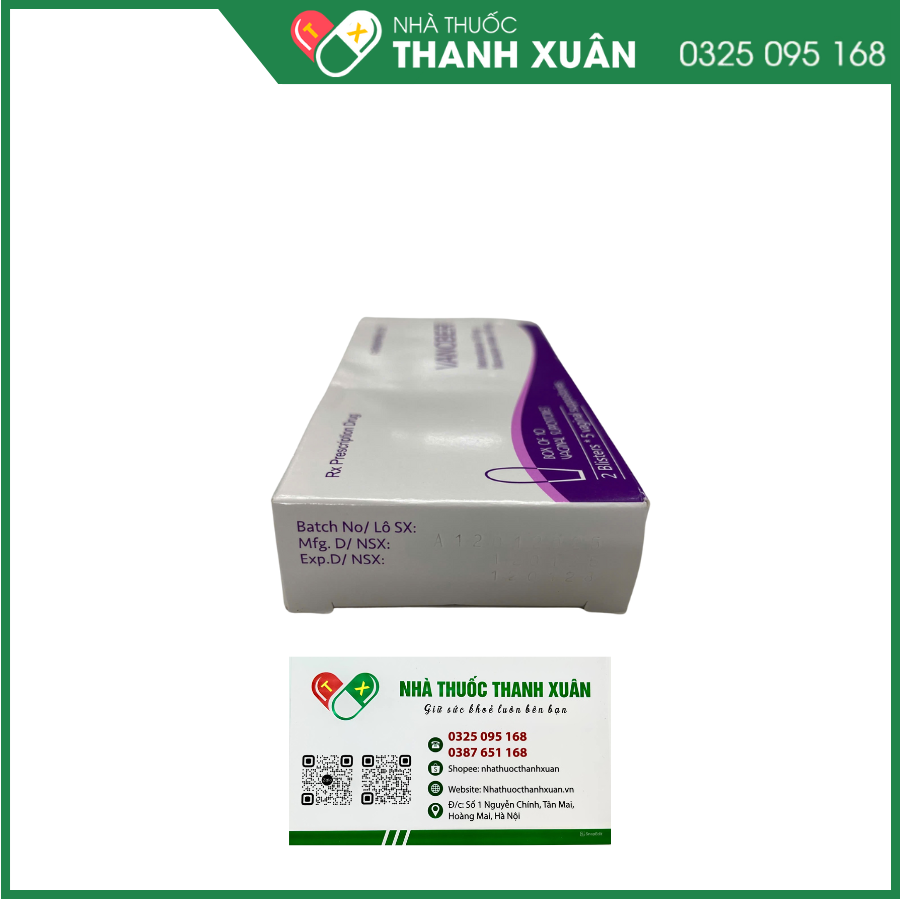 Viên đặt âm đạo Vanober trị viêm âm đạo khí hư, ngứa rát