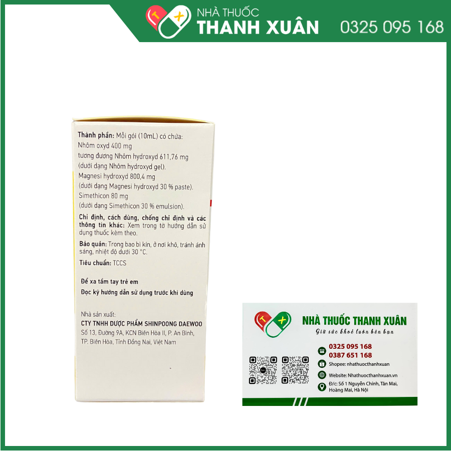 Hỗn dịch uống Varogel trị viêm loét dạ dày, tá tràng