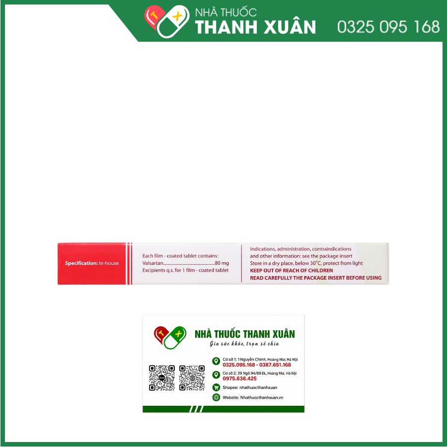 Vasebos 80 điều trị tăng huyết áp, suy tim