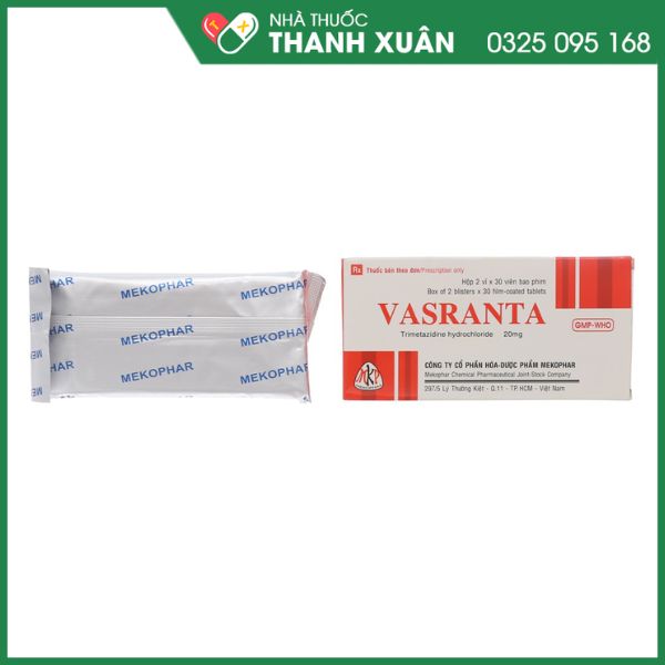 Vasranta trị triệu chứng đau thắt ngực