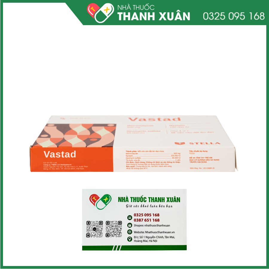 Vastad thuốc đặt phụ khoa