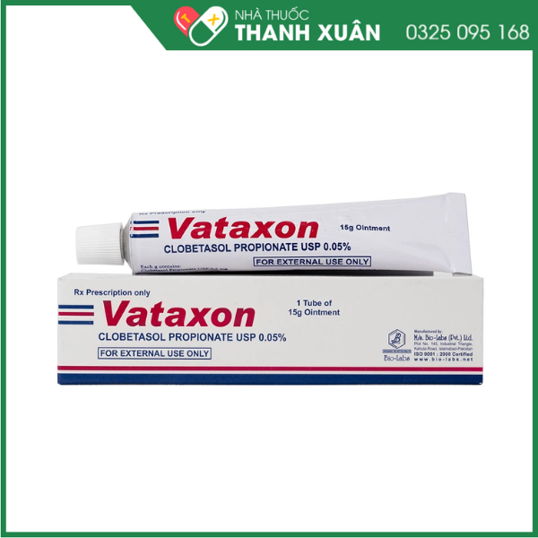 Thuốc mỡ bôi da Vataxon 15g điều trị ngắn ngày các bệnh về da