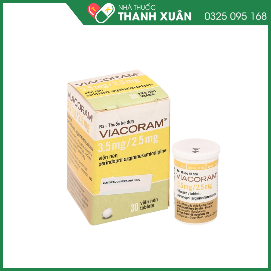 Thuốc Viacoram 3,5 mg/2,5 mg