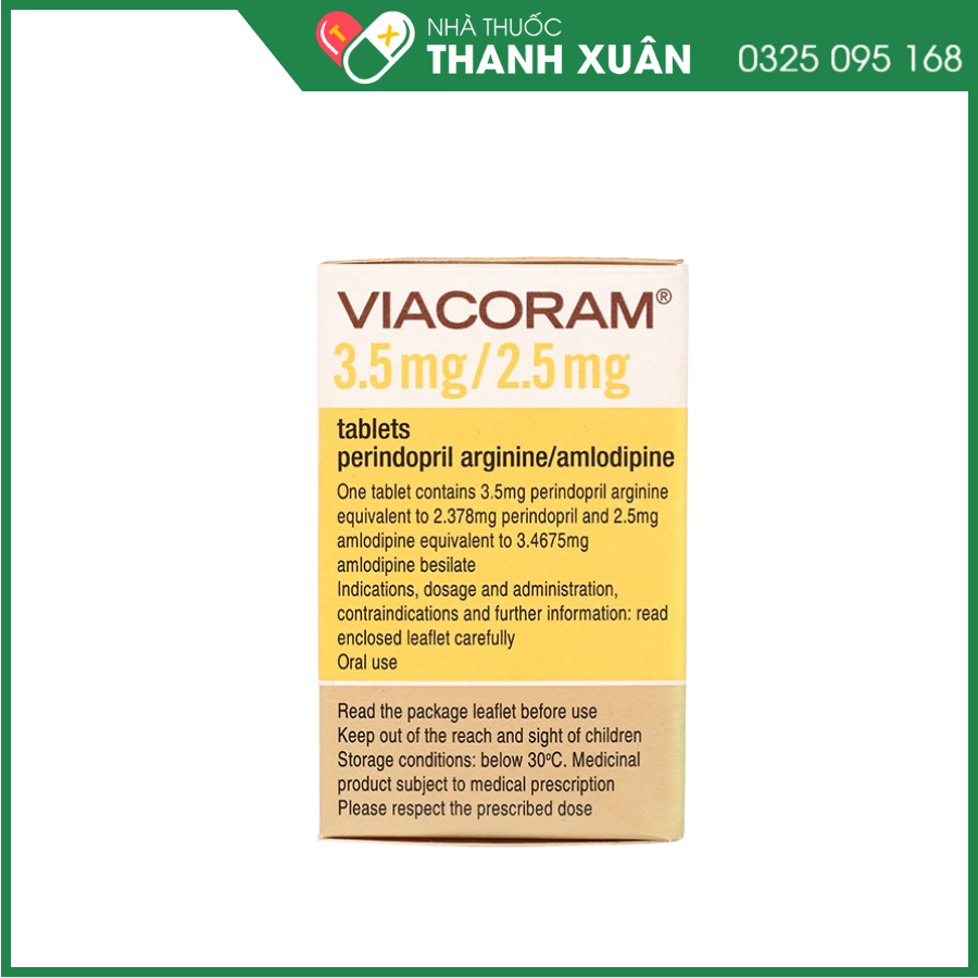 Thuốc Viacoram 3,5 mg/2,5 mg