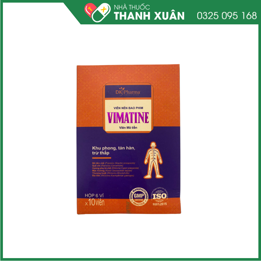 Vimatine chữa các chứng tê thấp, đau nhức, sưng khớp