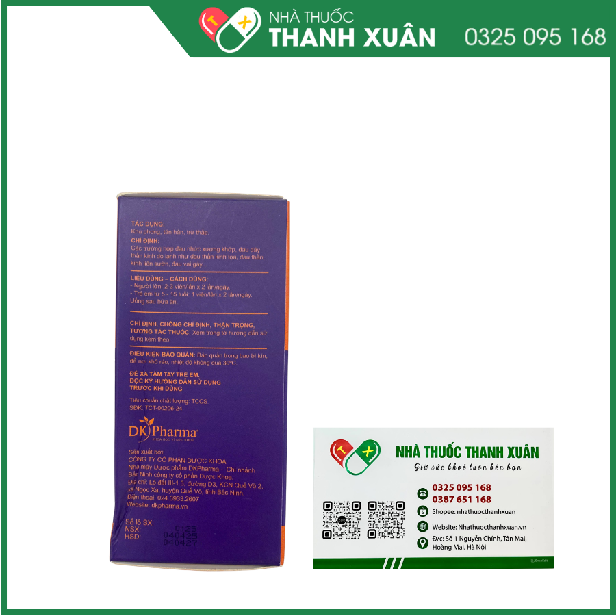 Vimatine chữa các chứng tê thấp, đau nhức, sưng khớp