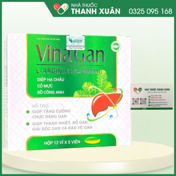 VinaGan - Hỗ trợ giúp thanh nhiệt, bổ gan, giải độc gan và bảo vệ gan