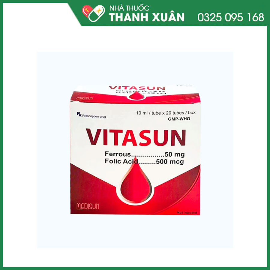 Vitasun thuốc điều trị và phòng ngừa bệnh thiếu máu