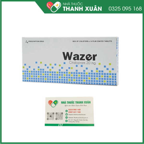 Thuốc Wazer Davipharm điều trị trầm cảm, rối loạn hoảng sợ