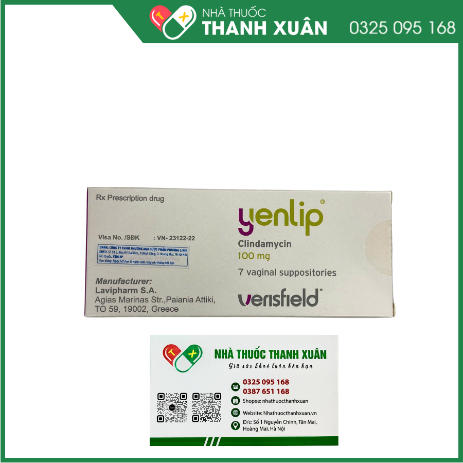 Yenlip điều trị viêm âm đạo do vi khuẩn