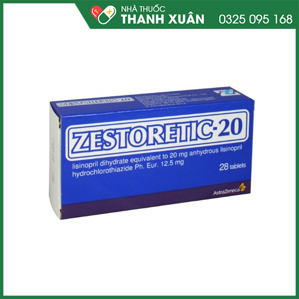 Zestoretic-20 trị tăng huyết áp từ nhẹ đến trung bình