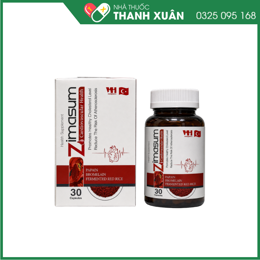 Zimasum Hỗ trợ mỡ máu cao, ổn định huyết áp