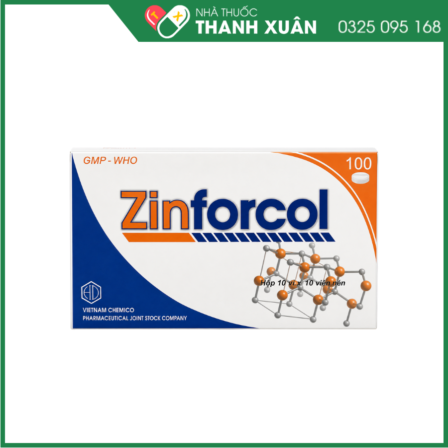 Zinforcol Hỗ trợ bổ sung kẽm hiệu quả cho cơ thể
