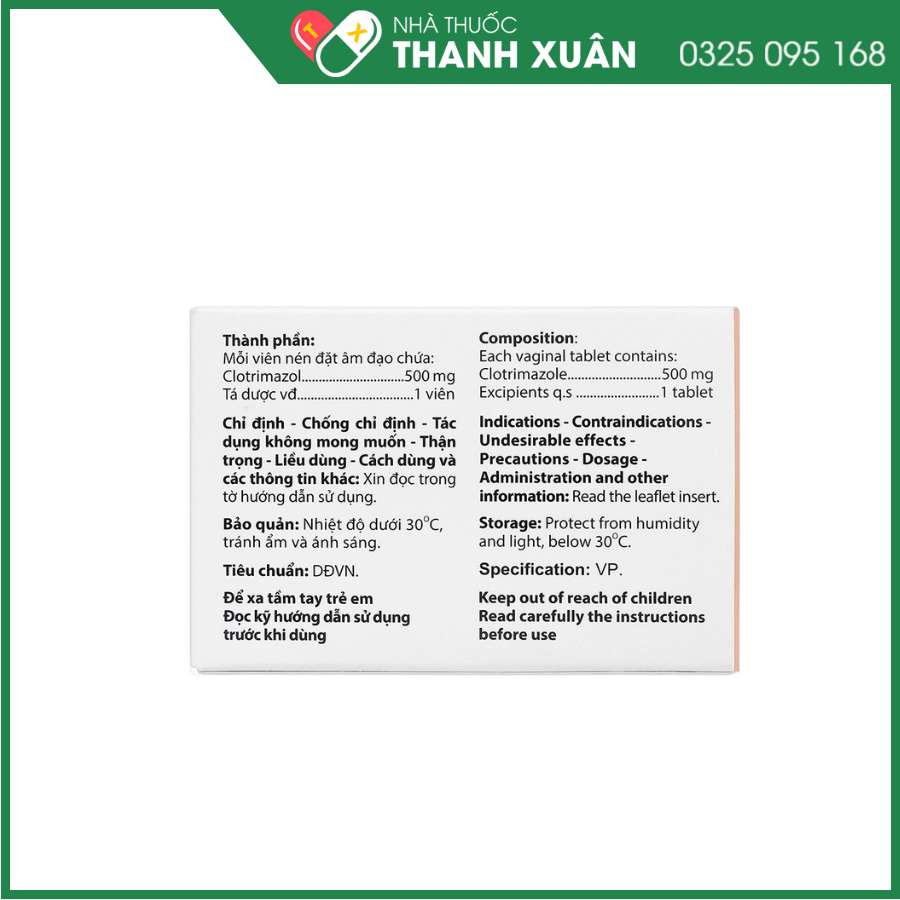 Zolomax Fort 500mg điều trị nấm Candida