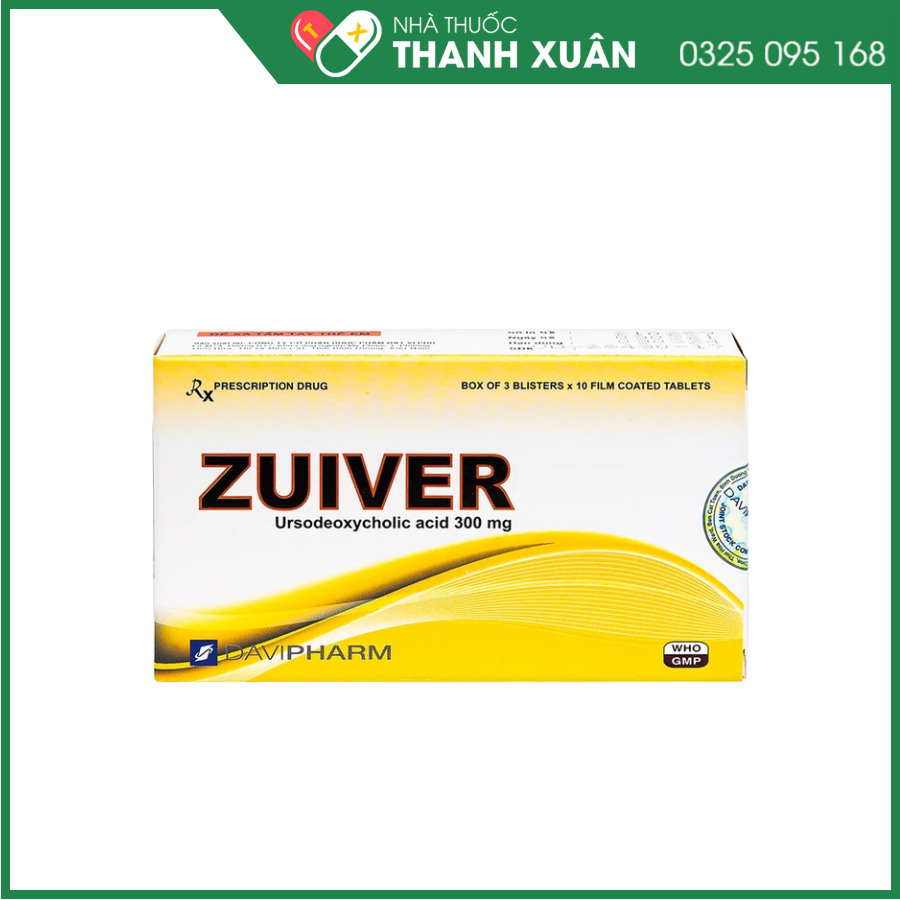 Zuiver làm tan sỏi giàu cholesterol, điều trị xơ gan