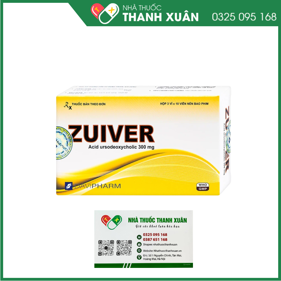 Zuiver làm tan sỏi giàu cholesterol, điều trị xơ gan