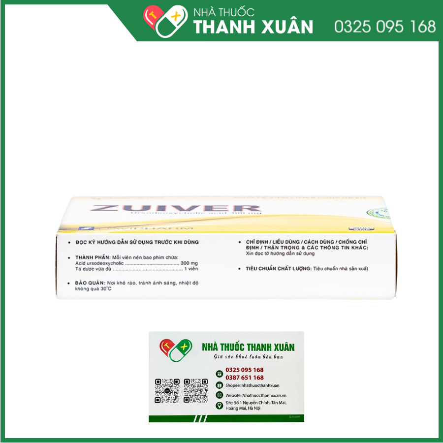 Zuiver làm tan sỏi giàu cholesterol, điều trị xơ gan