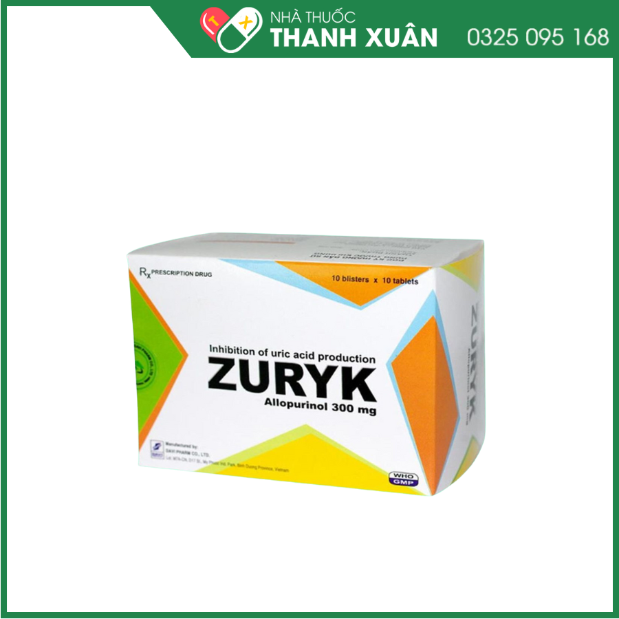 Viên nén Zuryk điều trị bệnh gout