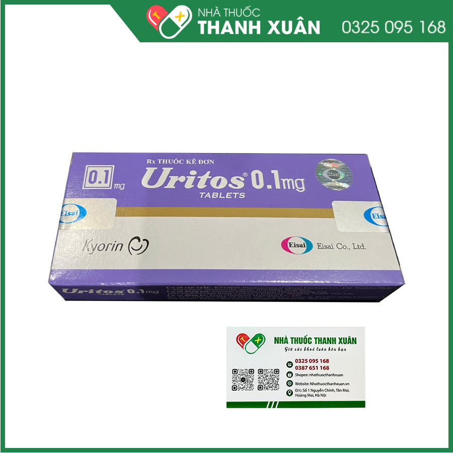 Thuốc Uritos điều trị bàng quang tăng hoạt, tiểu gấp, tiểu són, tiểu nhiều lần