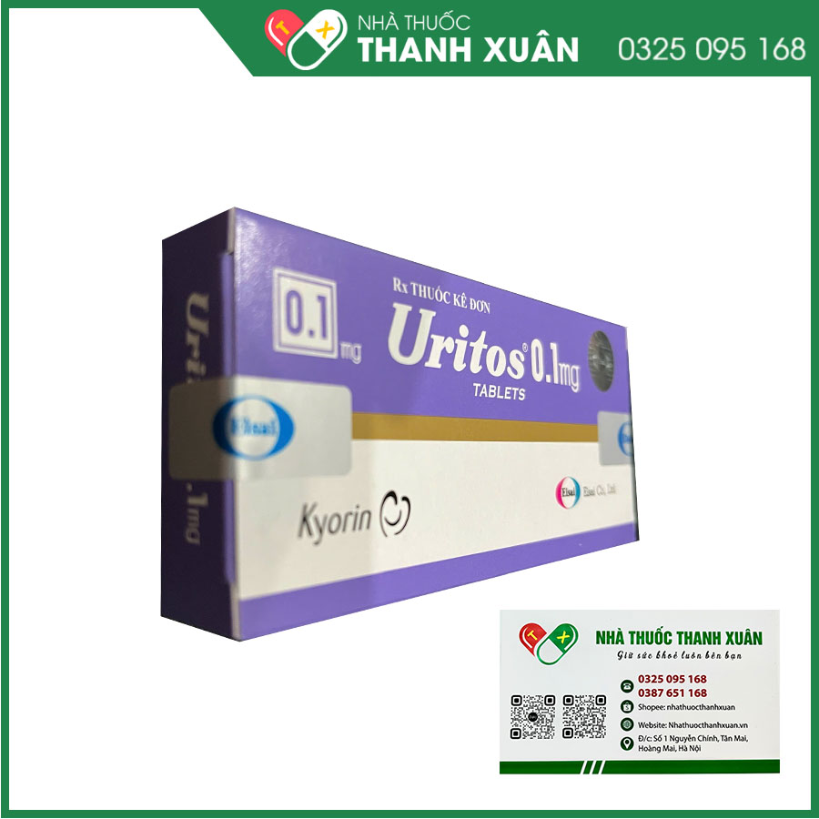 Thuốc Uritos điều trị bàng quang tăng hoạt, tiểu gấp, tiểu són, tiểu nhiều lần