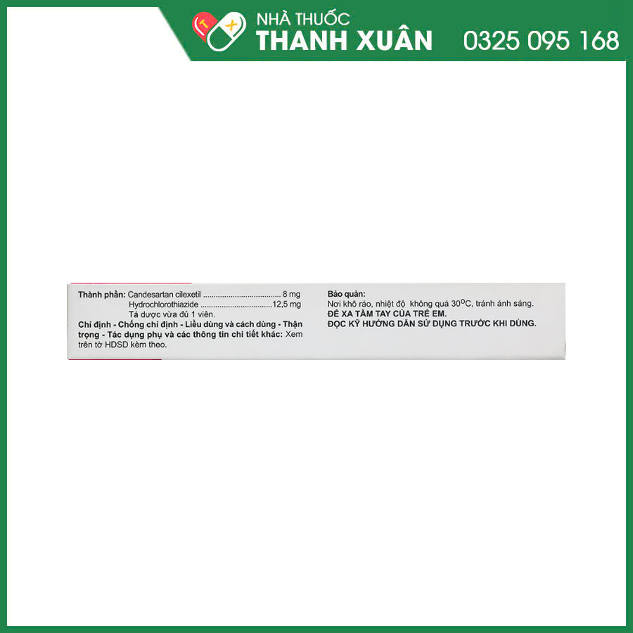 Acantan HTZ 8/12,5 thuốc điều trị tăng huyết áp ở người lớn
