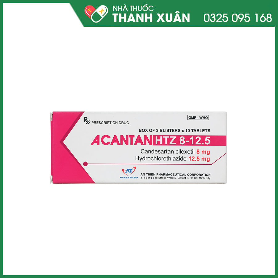 Acantan HTZ 8/12,5 thuốc điều trị tăng huyết áp ở người lớn