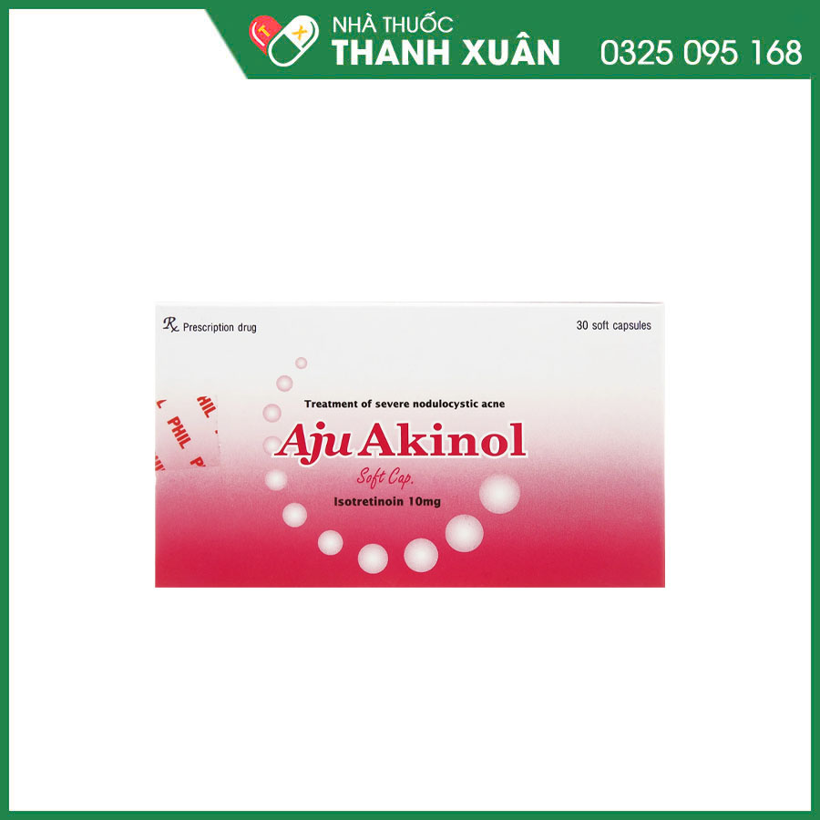 Aju Akinol 10mg thuốc điều trị mụn trứng cá