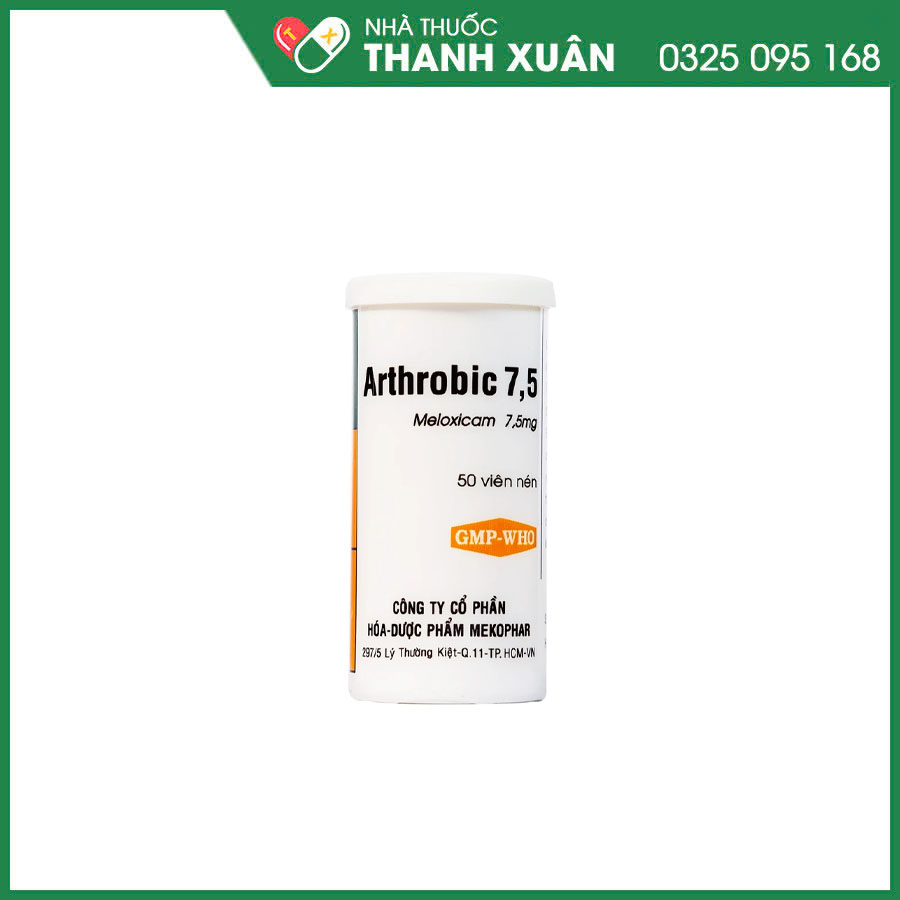 Arthrobic 7.5 thuốc chống viêm giảm đau trong viêm khớp dạng thấp, thoái hóa khớp