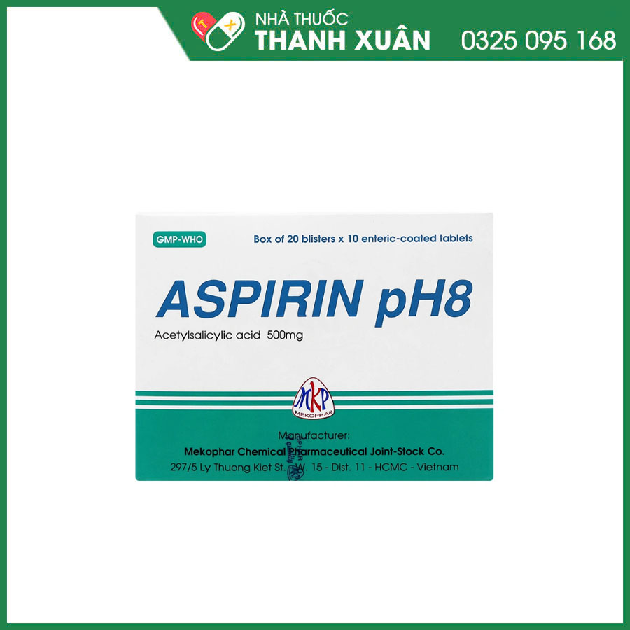 Aspirin pH8 giảm đau, kháng viêm, hạ sốt