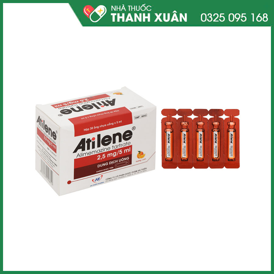 Atilene® điều trị chống dị ứng hô hấp, dị ứng ngoài da và hỗ trợ tiền mê trước phẫu thuật